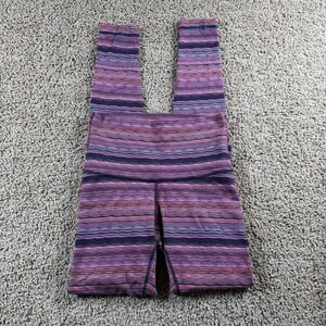 Lululemon Wunder Under space dye twist Striped Leggings Women Size 6 gym ankle